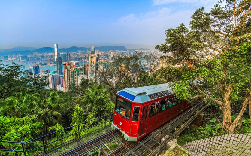 Viewpoint victoria peak tram landmark in Hong Kong.jpg
