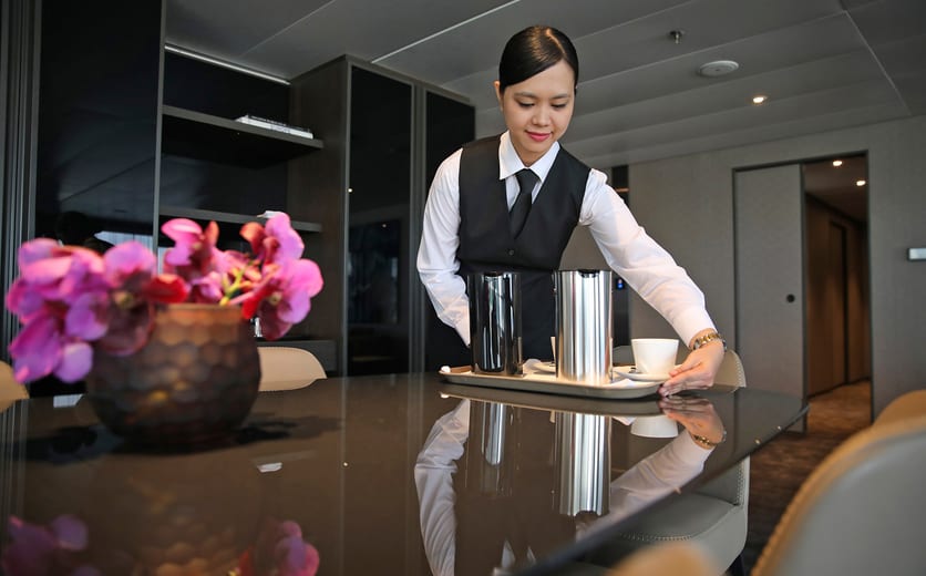 Scenic Eclipse Owners Penthouse Suite Bedroom - Room Service 7.jpg