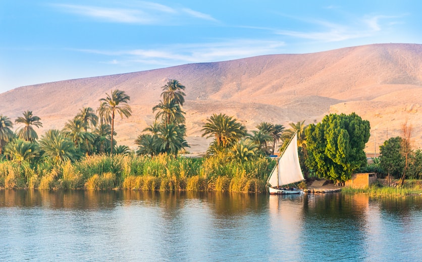 River Nile in Egypt. Luxor, Africa..jpg