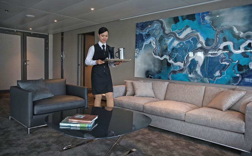 Scenic Eclipse Owners Penthouse Suite Bedroom - Room Service.jpg