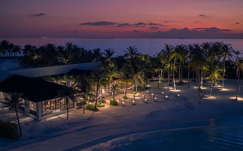 OBLU SELECT Lobigili - Island Aerial - Sunset - Ylang Ylang Beach.jpg